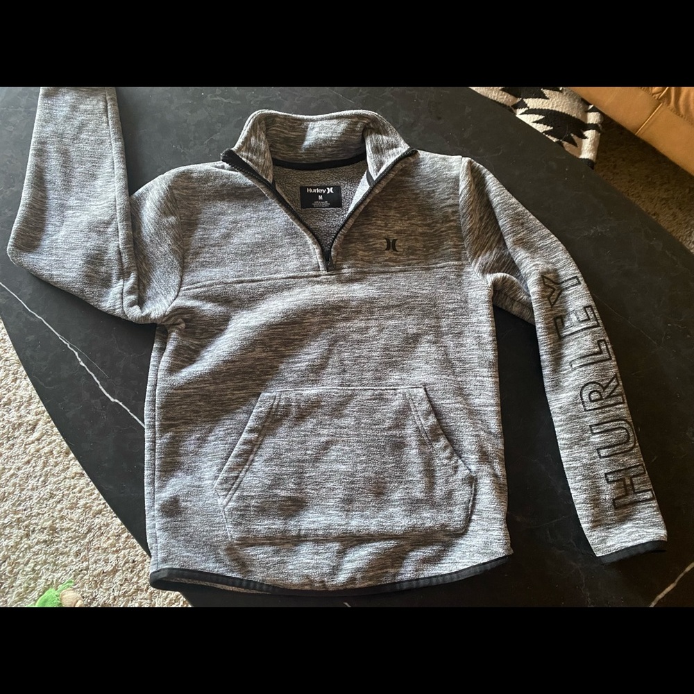 Hurley boys grey fleece, Medium.